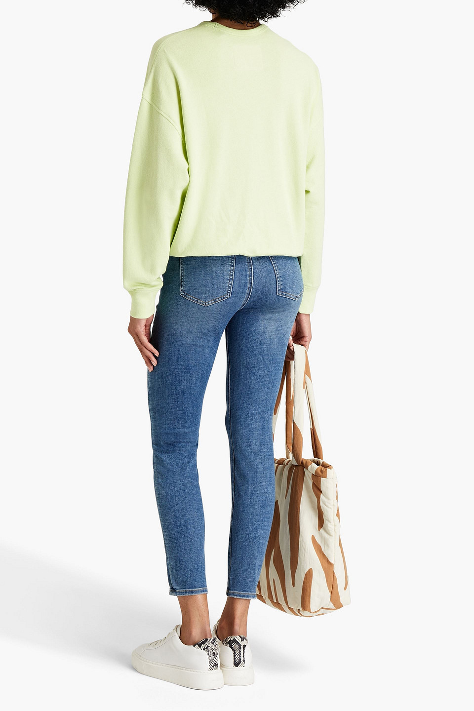 PISTOLA DENIM AUDREY-ZENIA DISTRESSED HIGH-RISE SKINNY JEANS