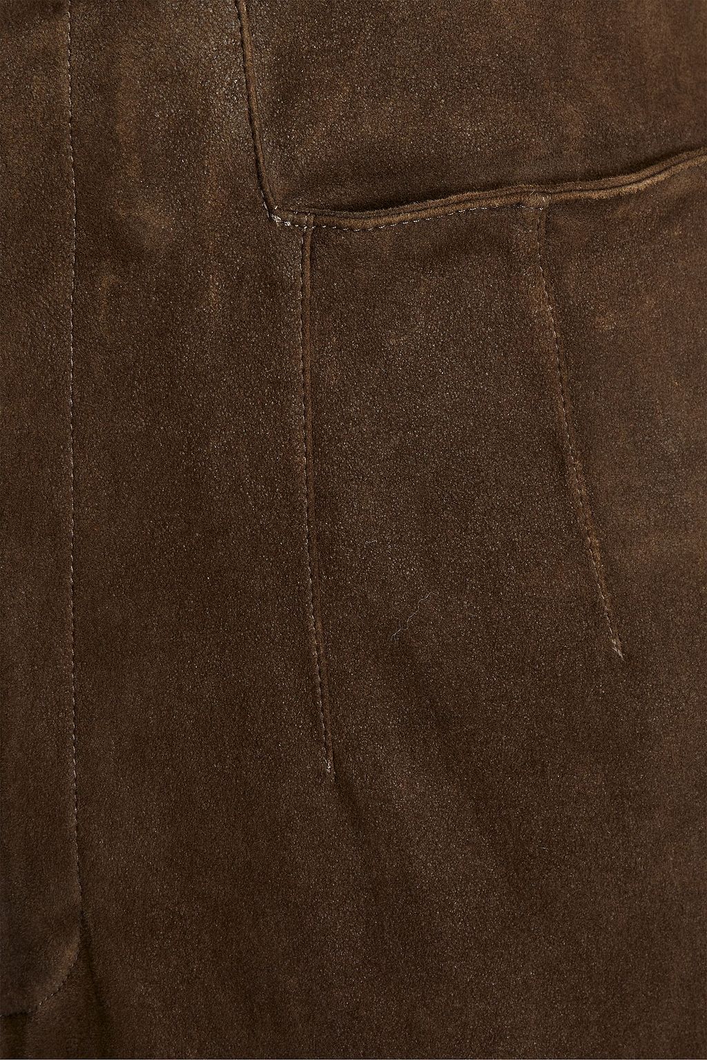 GENTRYPORTOFINO Cropped suede pants