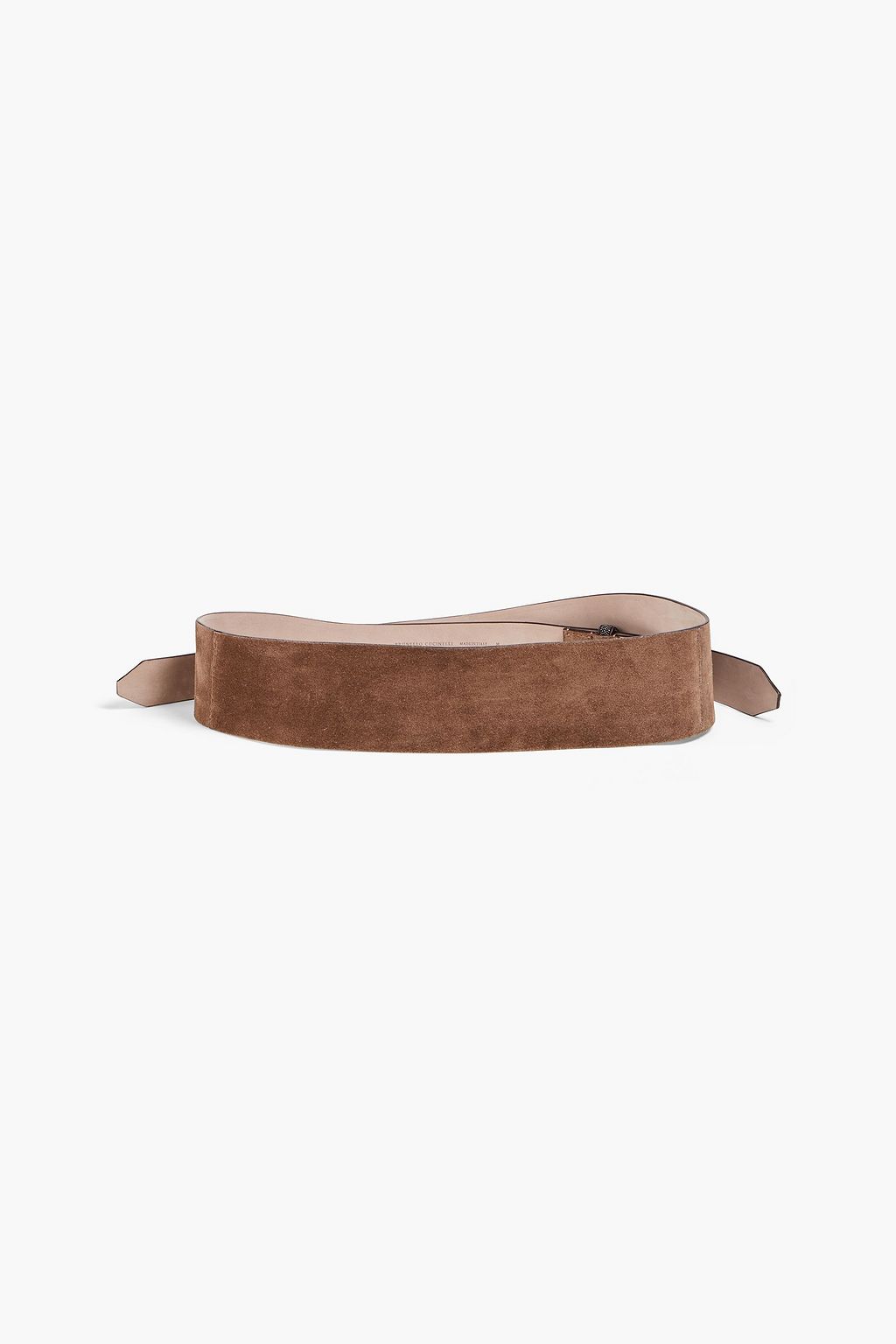 BRUNELLO CUCINELLI Bead-embellished suede belt