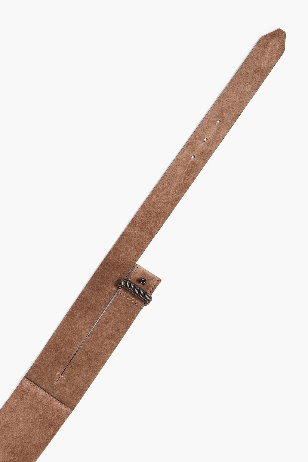 BRUNELLO CUCINELLI Bead-embellished suede belt