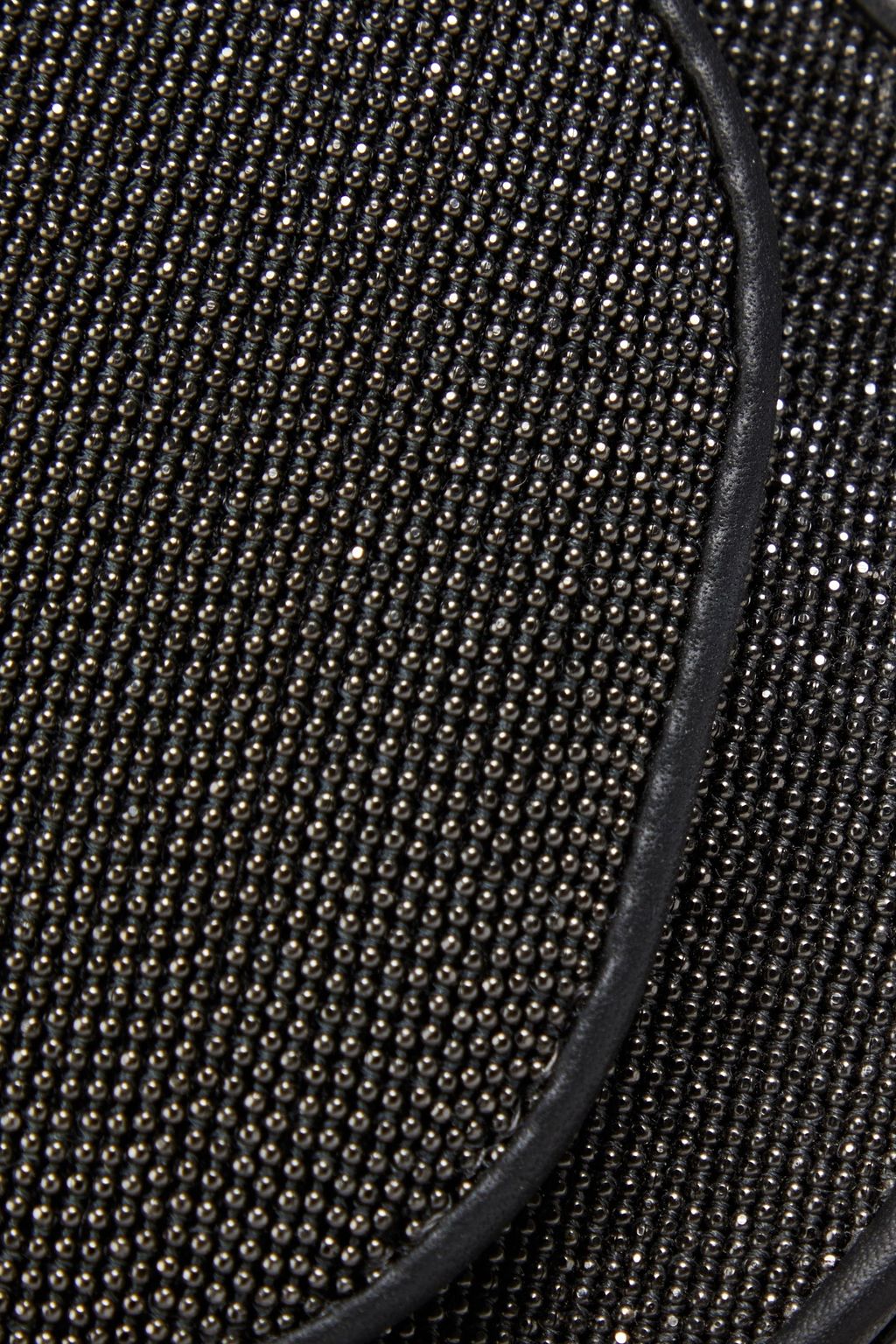 BRUNELLO CUCINELLI Schultertasche aus Leder mit Zierperlen