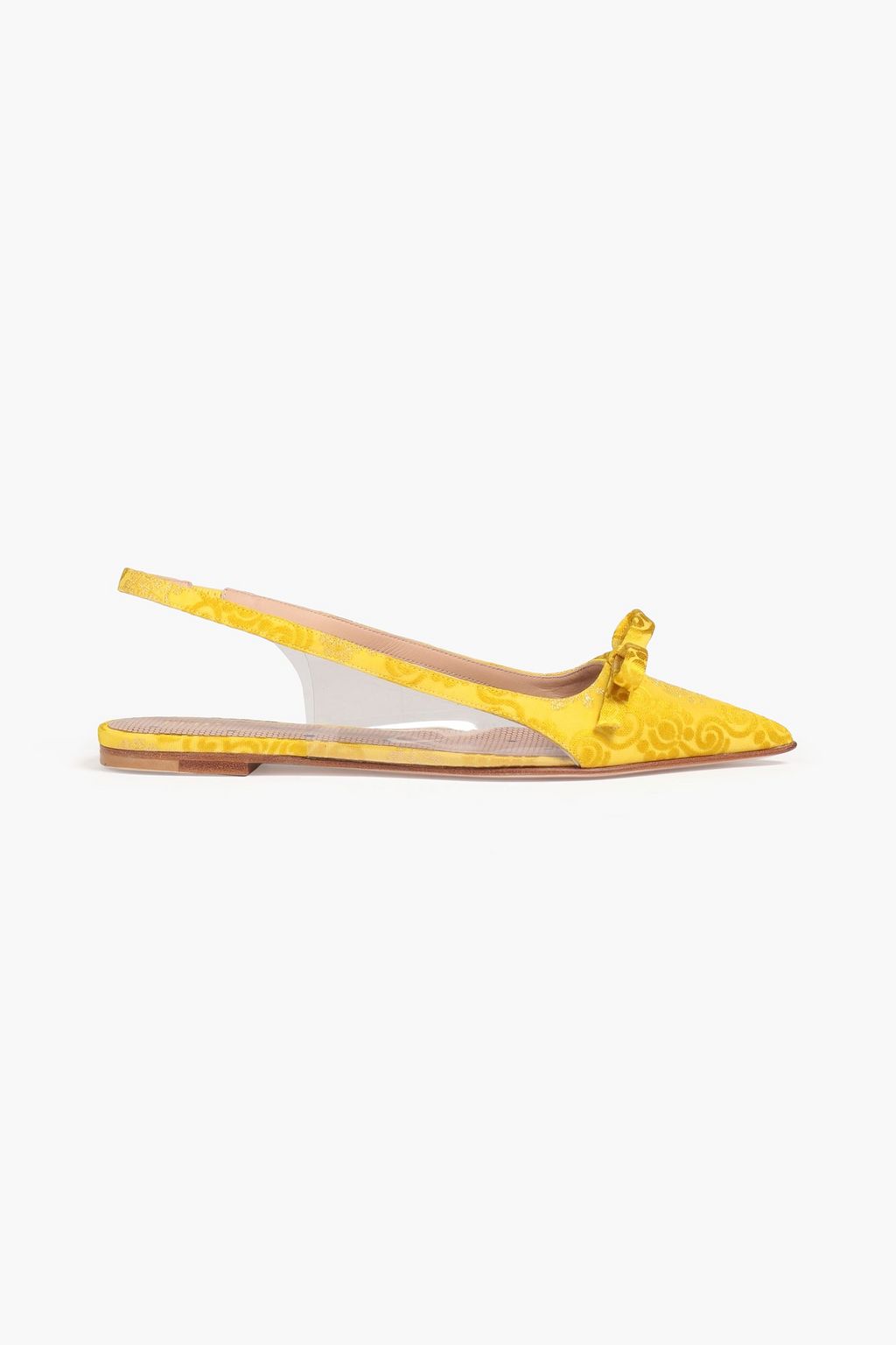 yellow slingback flats
