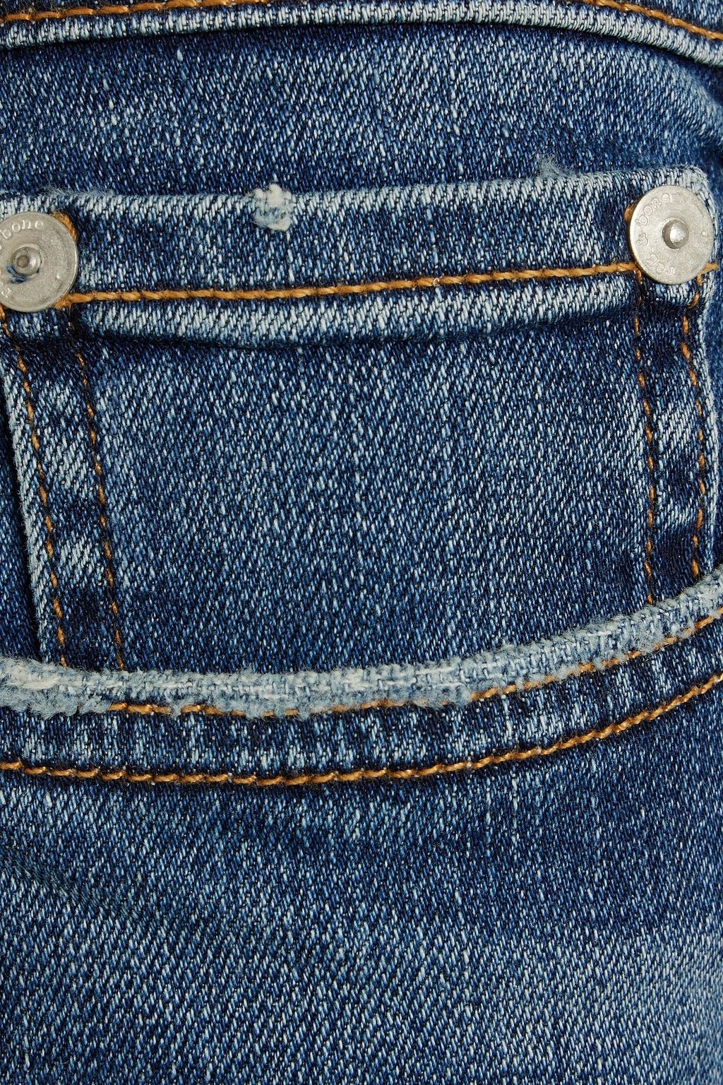 RAG & BONE Nina frayed high-rise skinny jeans