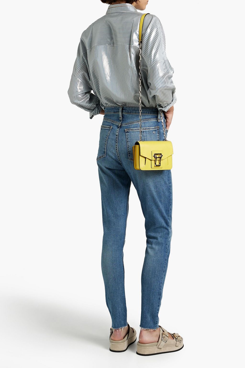 RAG & BONE Nina frayed high-rise skinny jeans