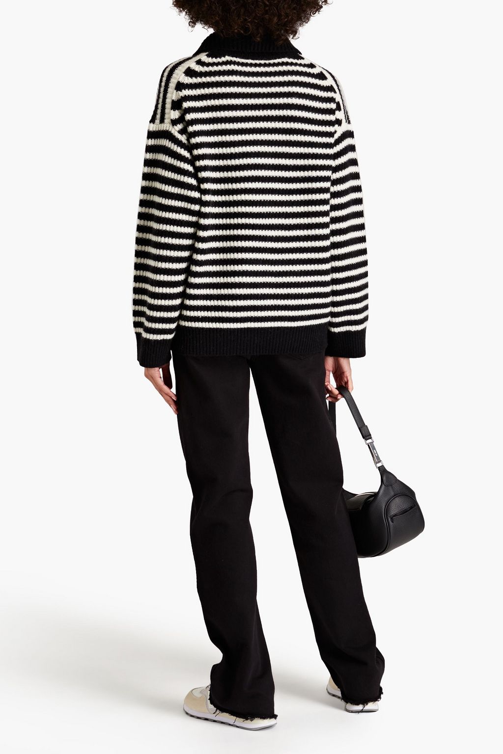 EQUIPMENT Striped cashmere and wool-blend turtleneck sweater