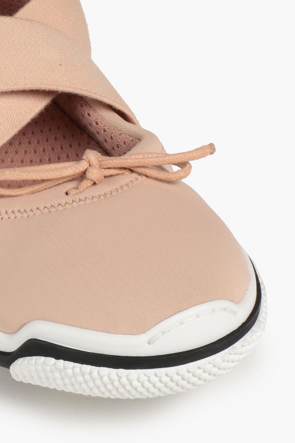 RED(V) Bow-detailed neoprene sneakers