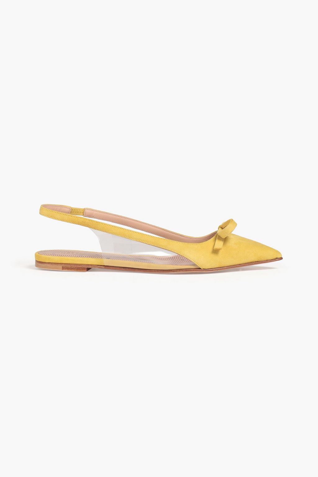 yellow slingback flats