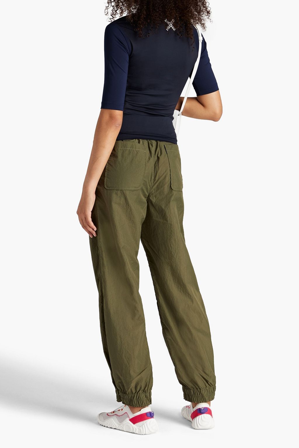 KENZO Perforated printed stretch top