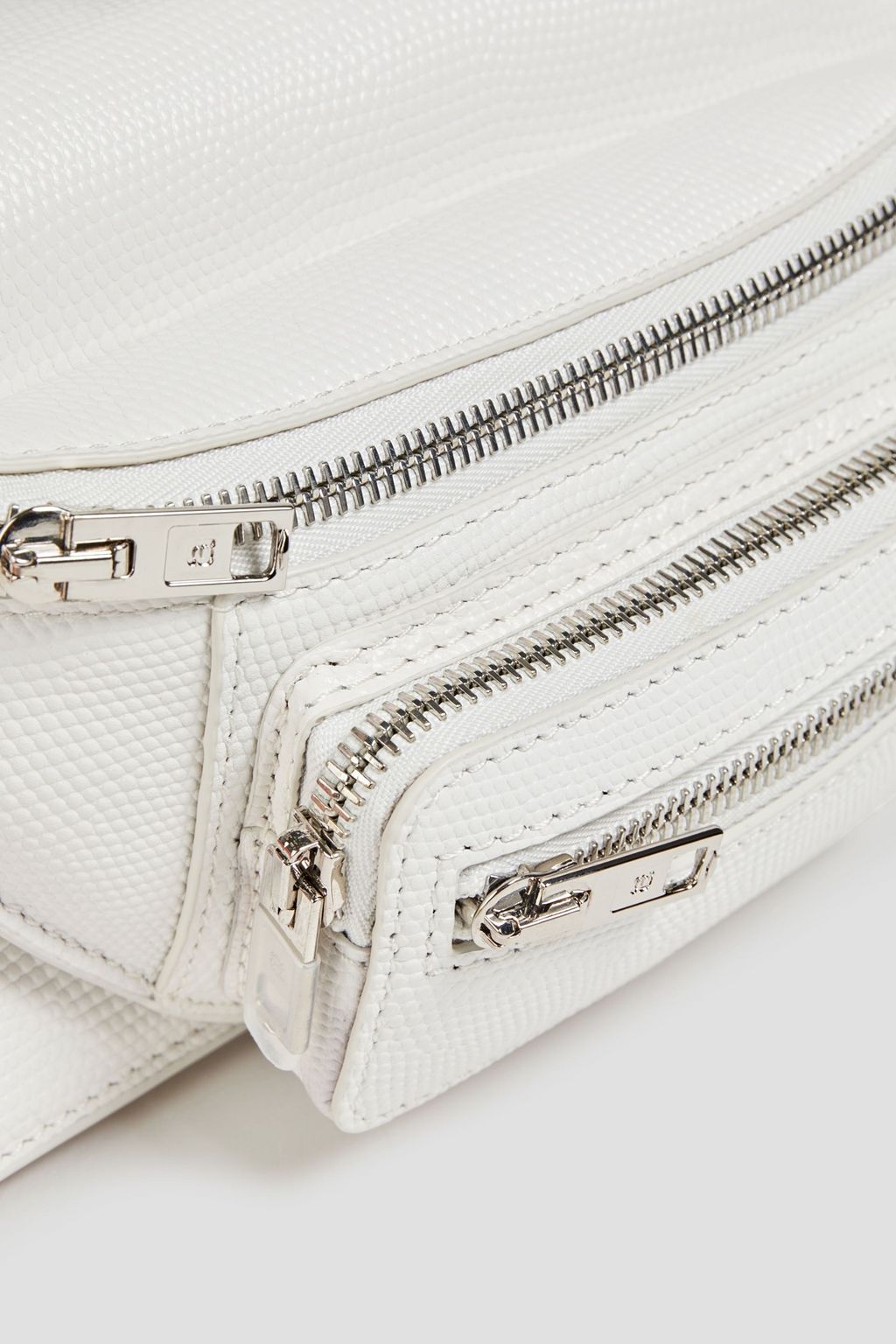 ALEXANDER WANG Attica convertible lizard-effect leather belt bag