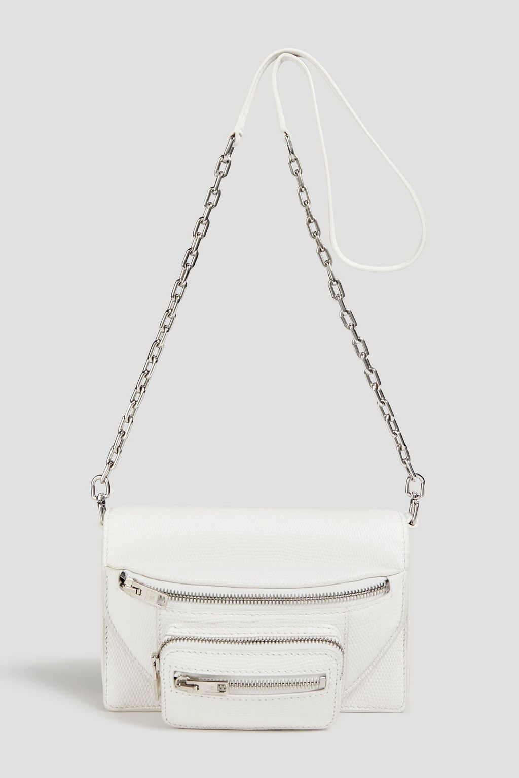 ALEXANDER WANG Attica convertible lizard-effect leather belt bag
