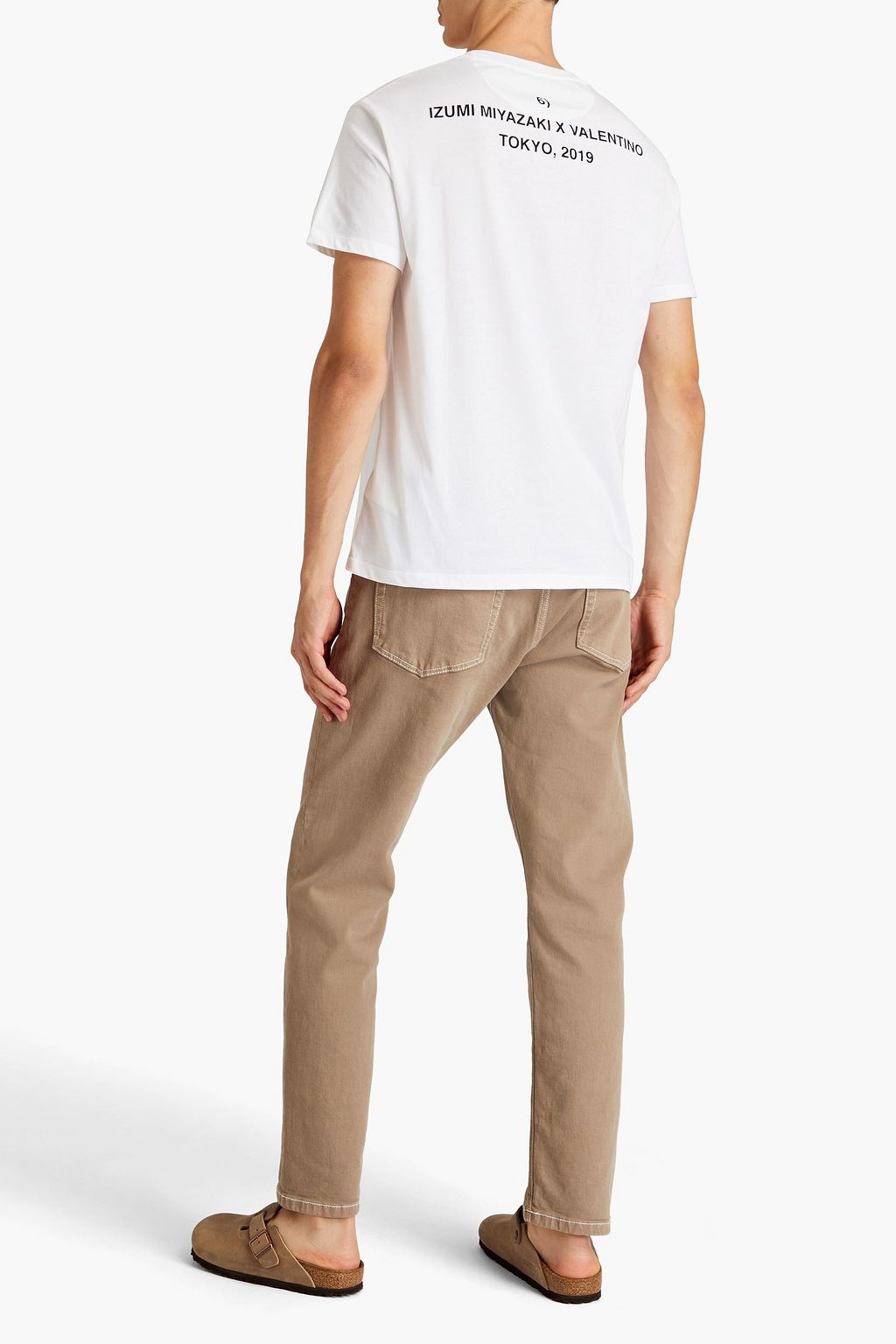 VALENTINO Printed cotton-jersey T-shirt