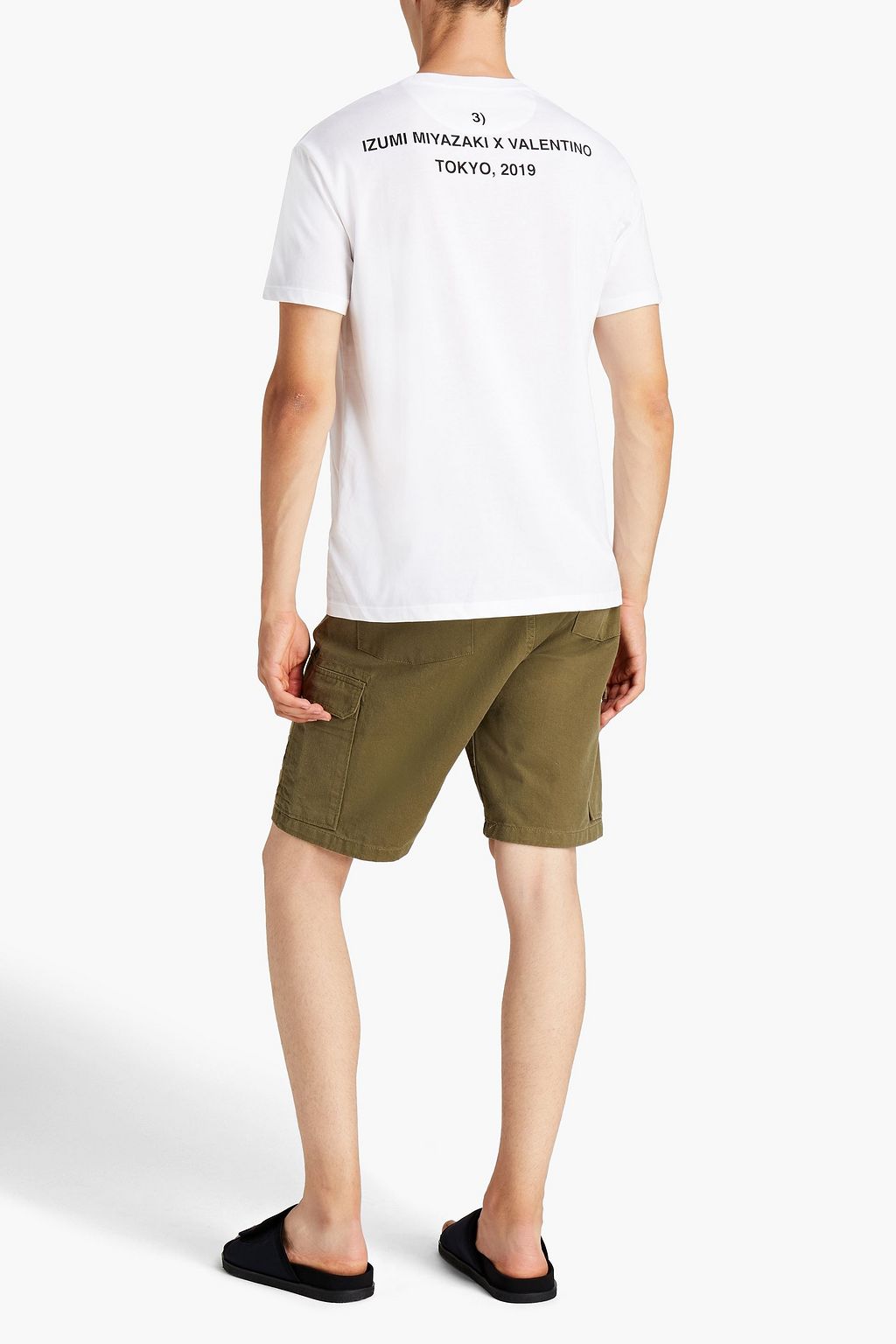 VALENTINO Printed cotton-jersey T-shirt