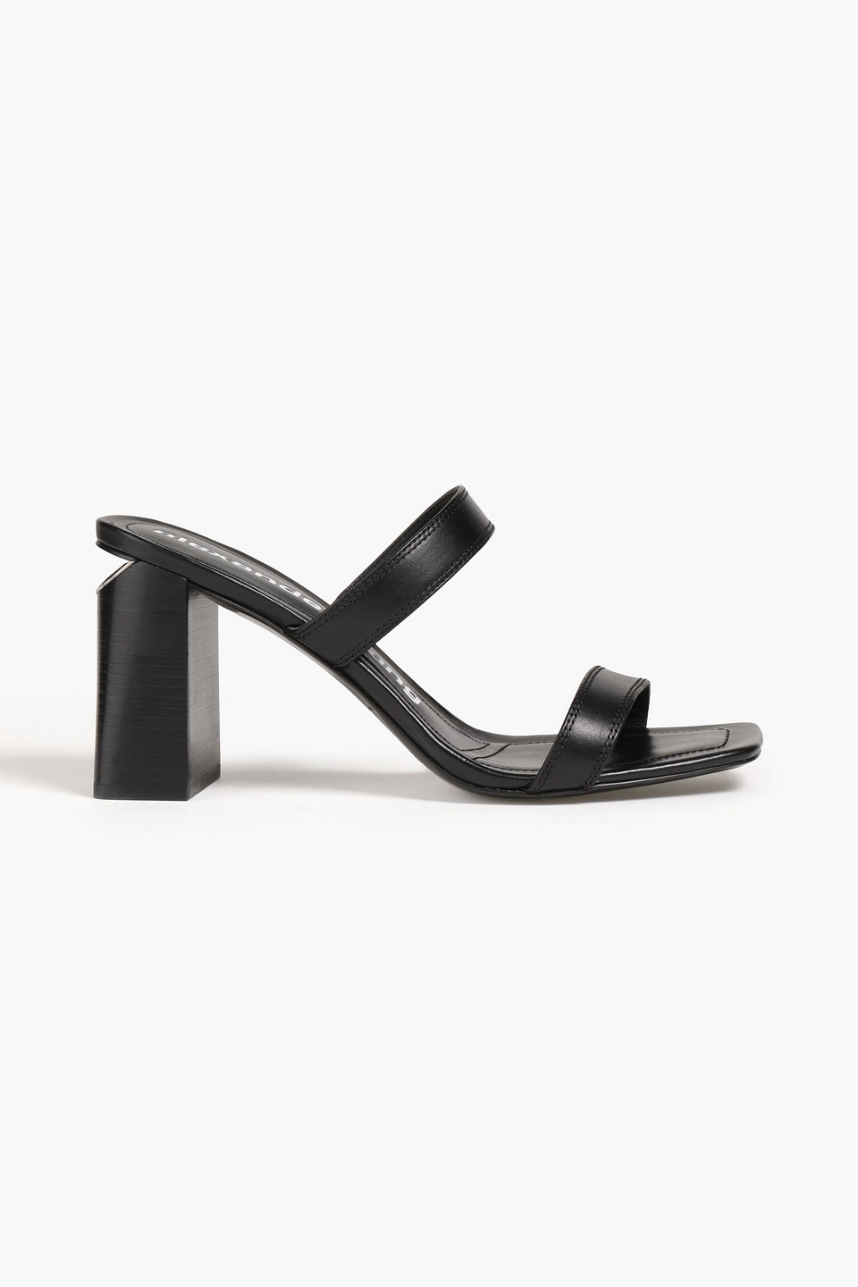 Alexander Wang Leather Mules In Black