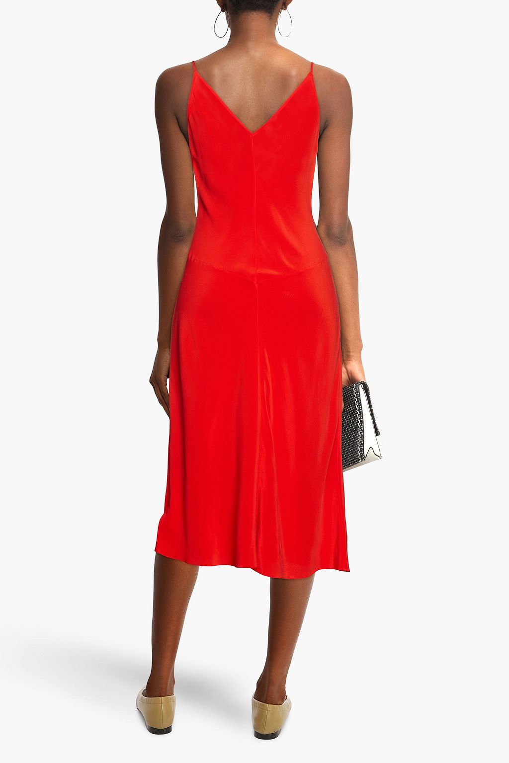 EQUIPMENT Silk midi slip dress Sale up to 70 off THE