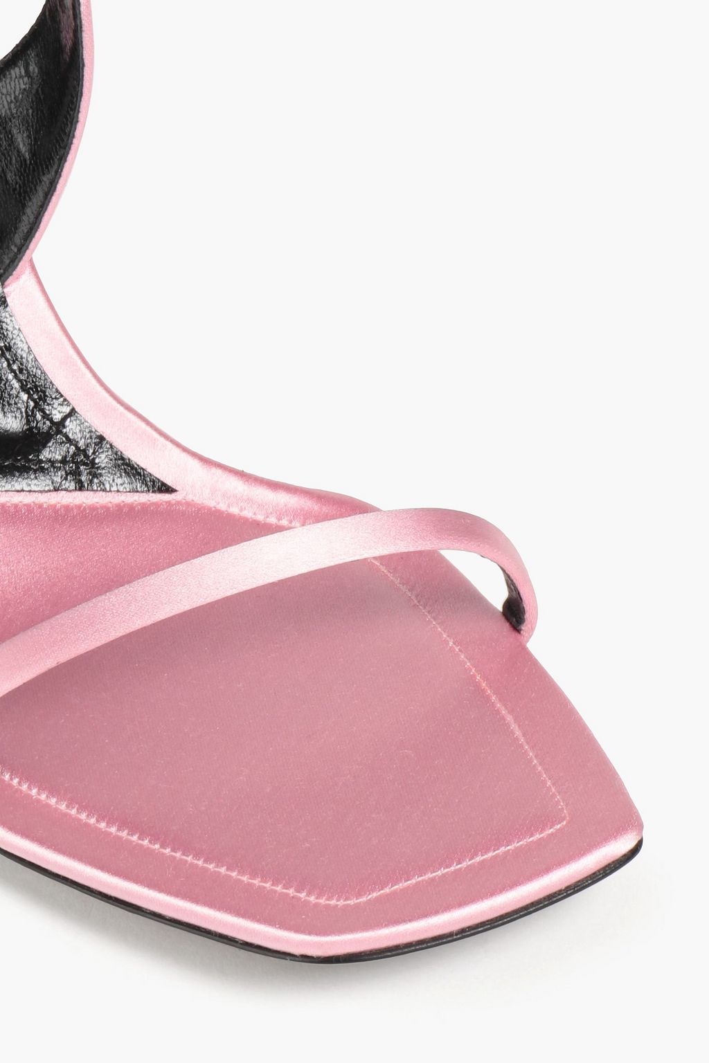 ALEXANDER WANG Crystal-embellished satin sandals