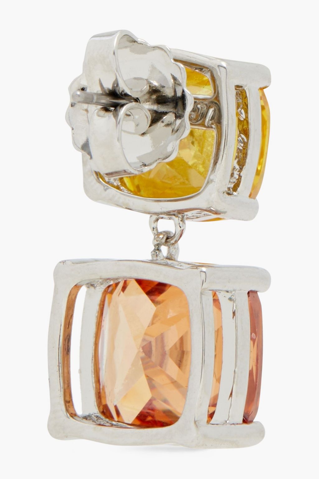 CZ BY KENNETH JAY LANE Silver-tone crystal earrings