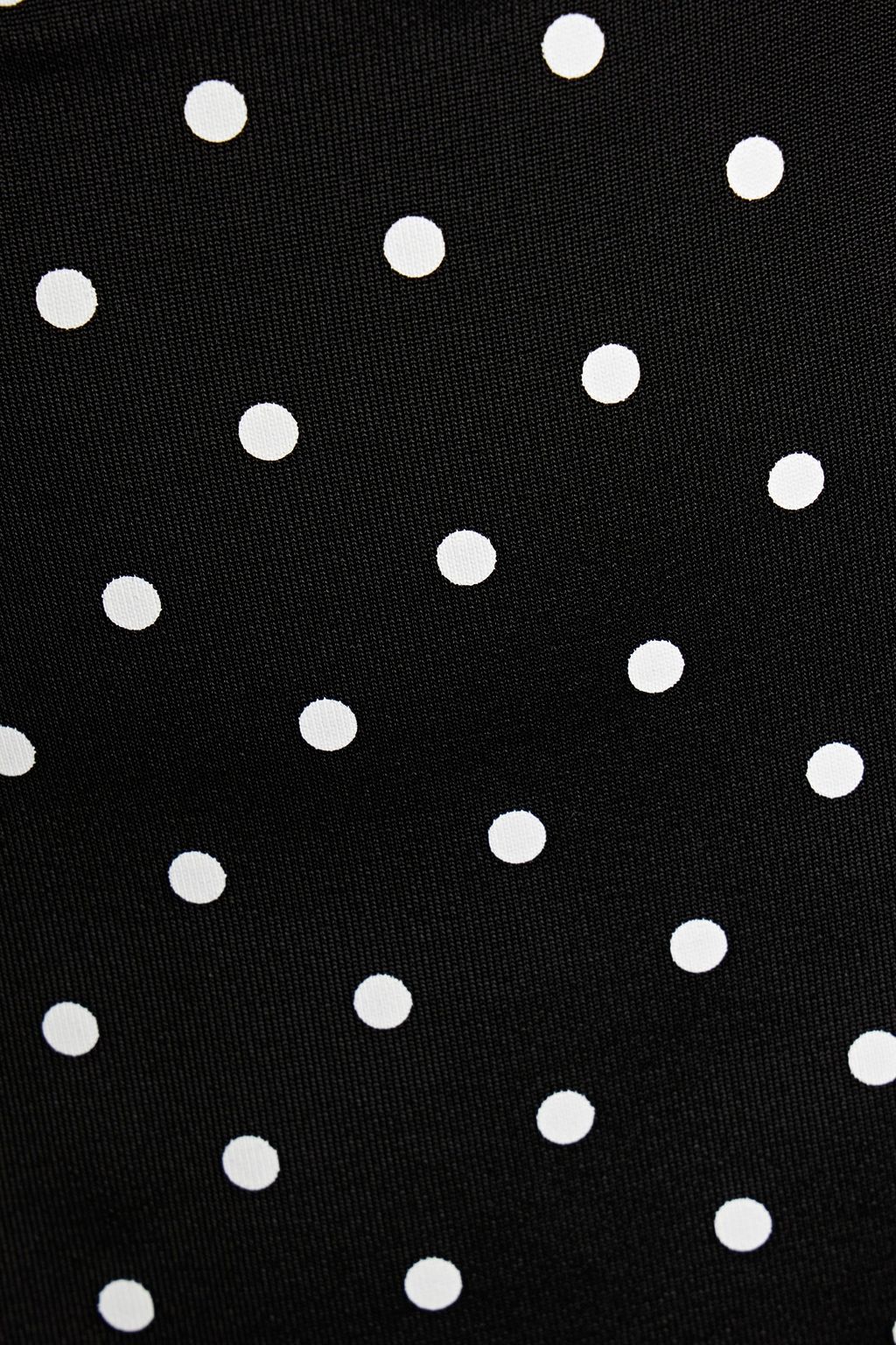 BALMAIN Polka-dot stretch-knit mini skirt
