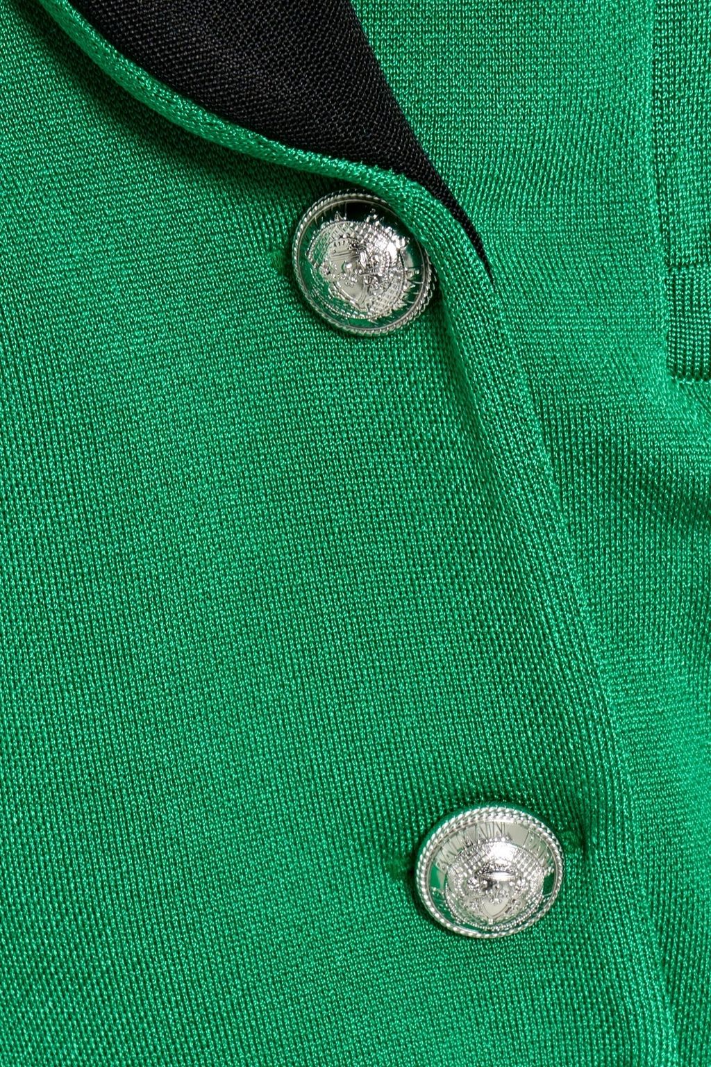 BALMAIN Double-breasted knitted blazer