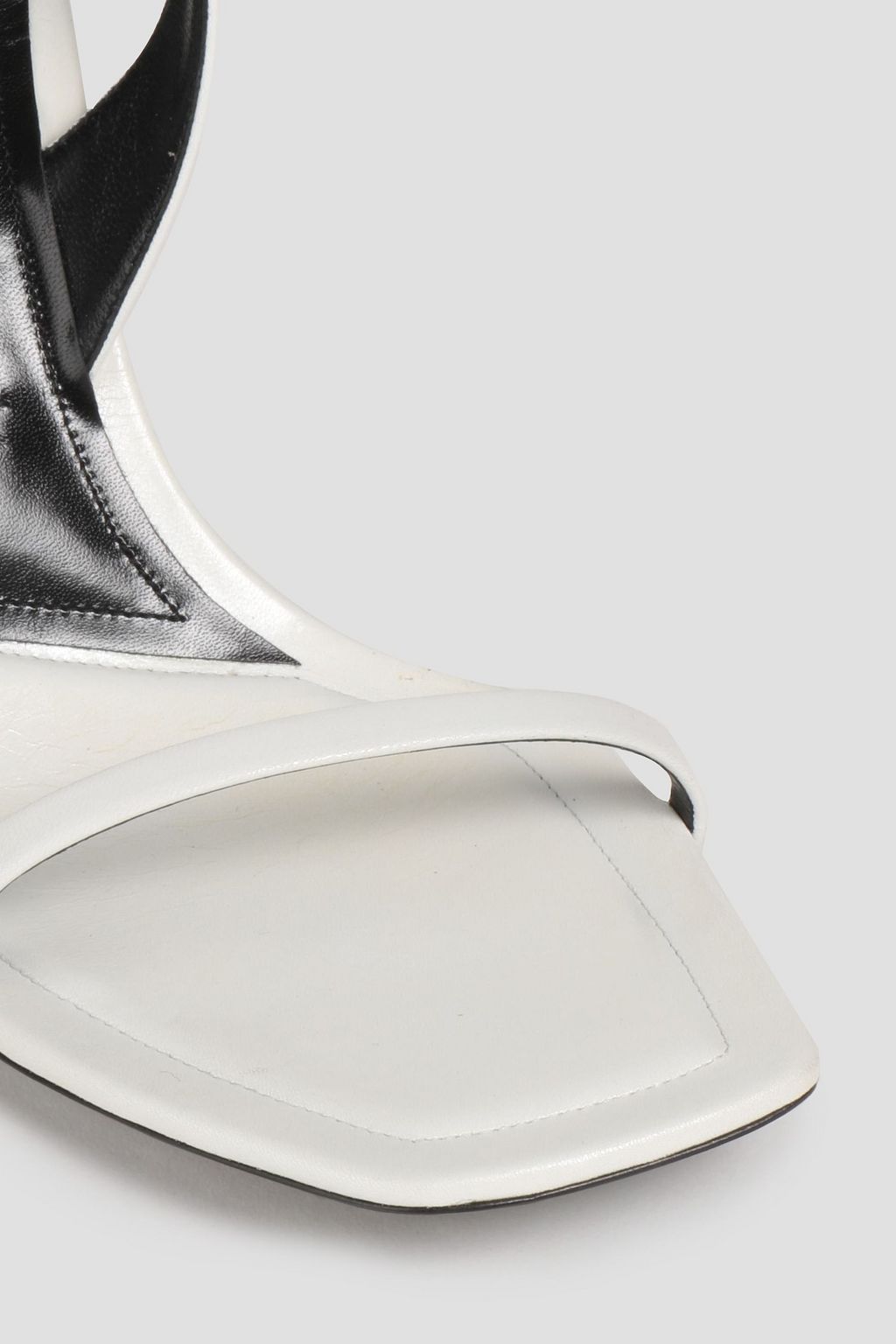 ALEXANDER WANG Crystal-embellished leather sandals