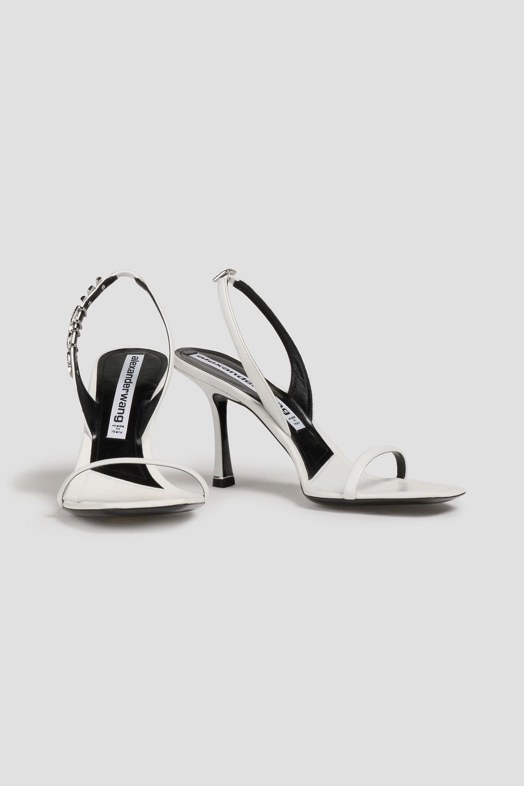 ALEXANDER WANG Crystal-embellished leather sandals