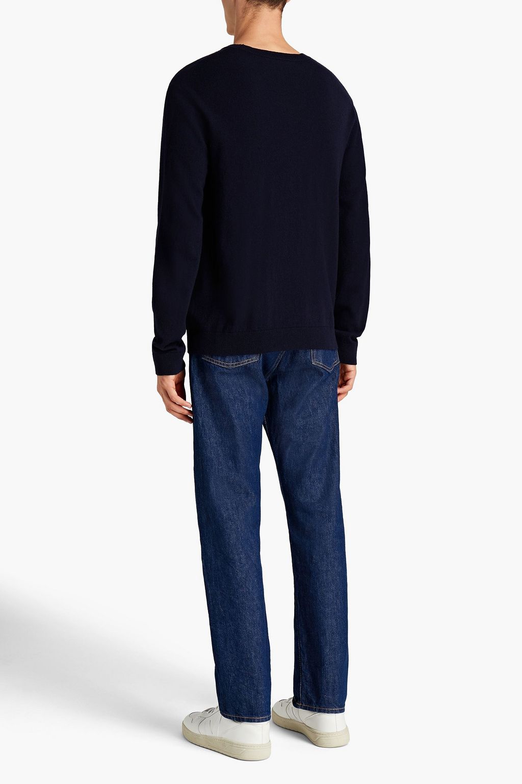 VALENTINO Intarsia wool and cashmere-blend sweater