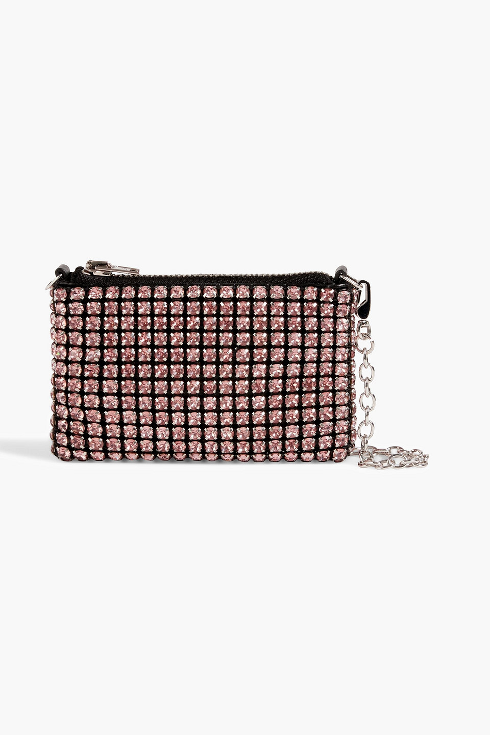 Alexander Wang Wangloc Nano Crystal-embellished Shell Shoulder Bag In Pastel Pink