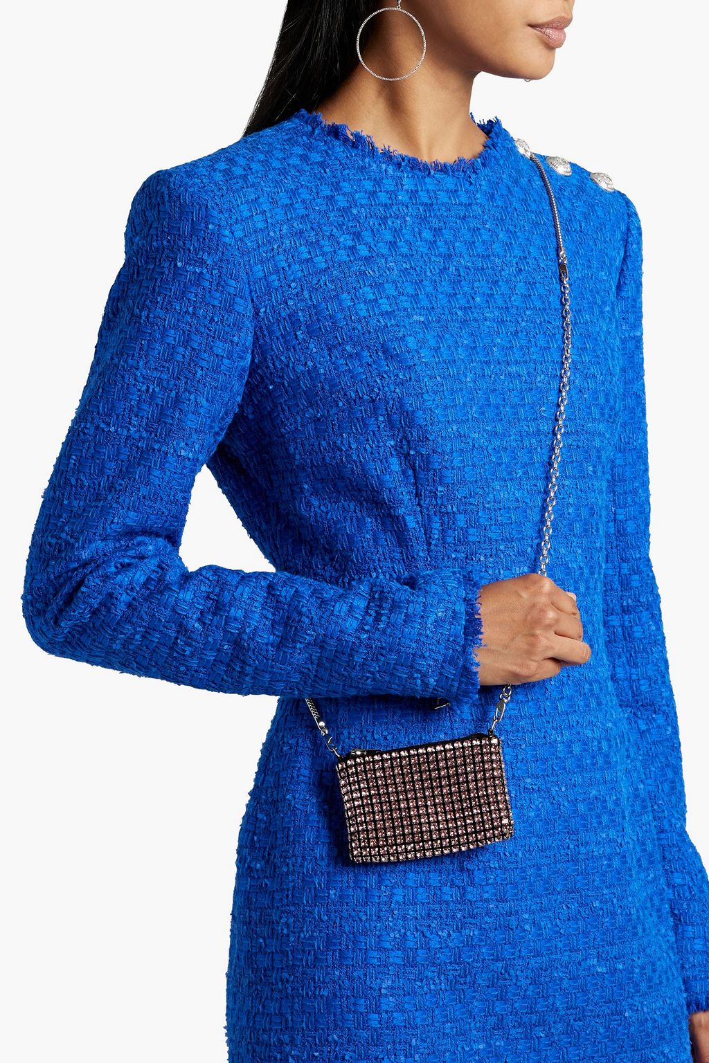 ALEXANDER WANG Wangloc nano crystal-embellished shell shoulder bag