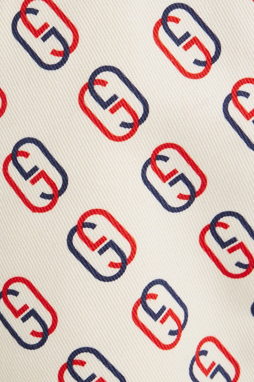 GUCCI Logo-print cotton-twill shorts
