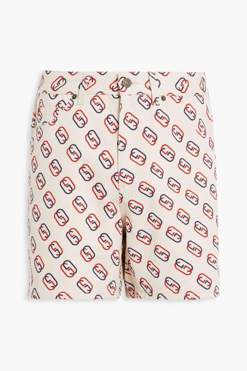 GUCCI Logo-print cotton-twill shorts | THE OUTNET