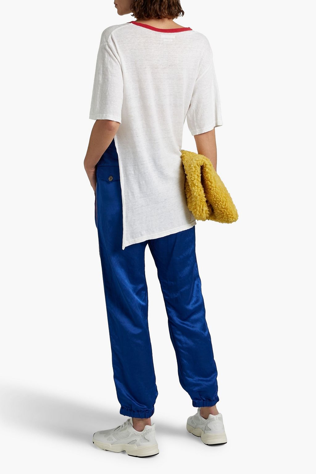 GUCCI Tapered striped satin pants