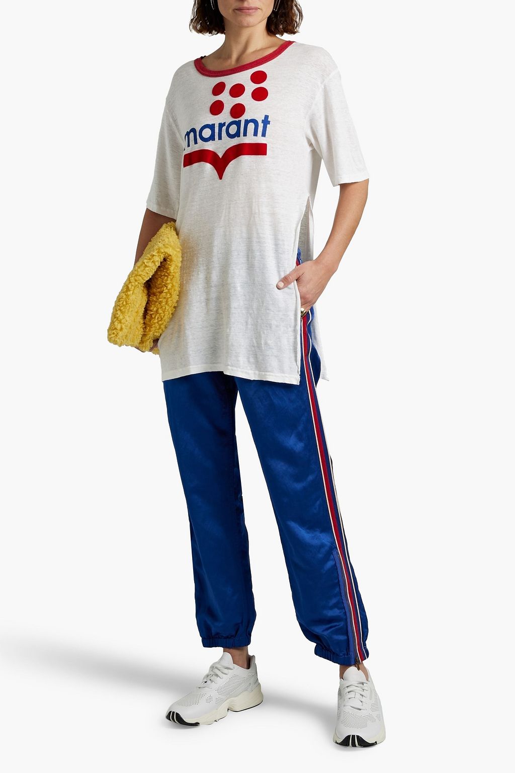 GUCCI Tapered striped satin pants