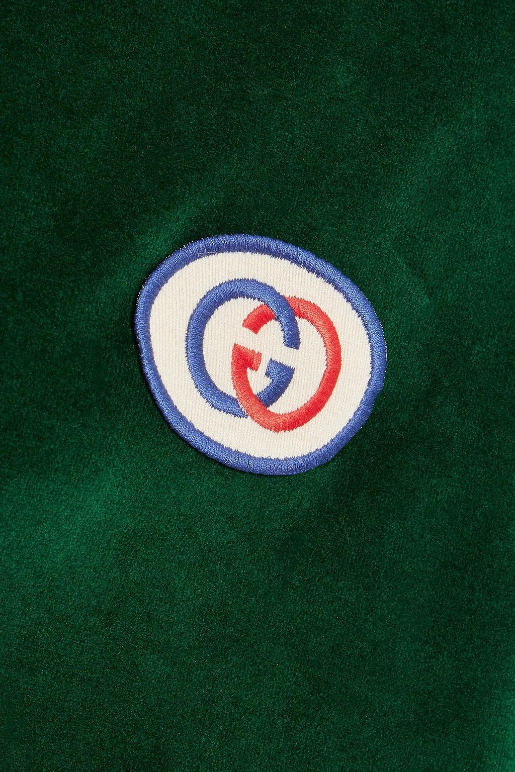 GUCCI Convertible cotton-blend velour track jacket