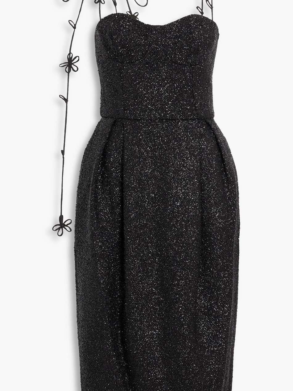 tinsel midi dress