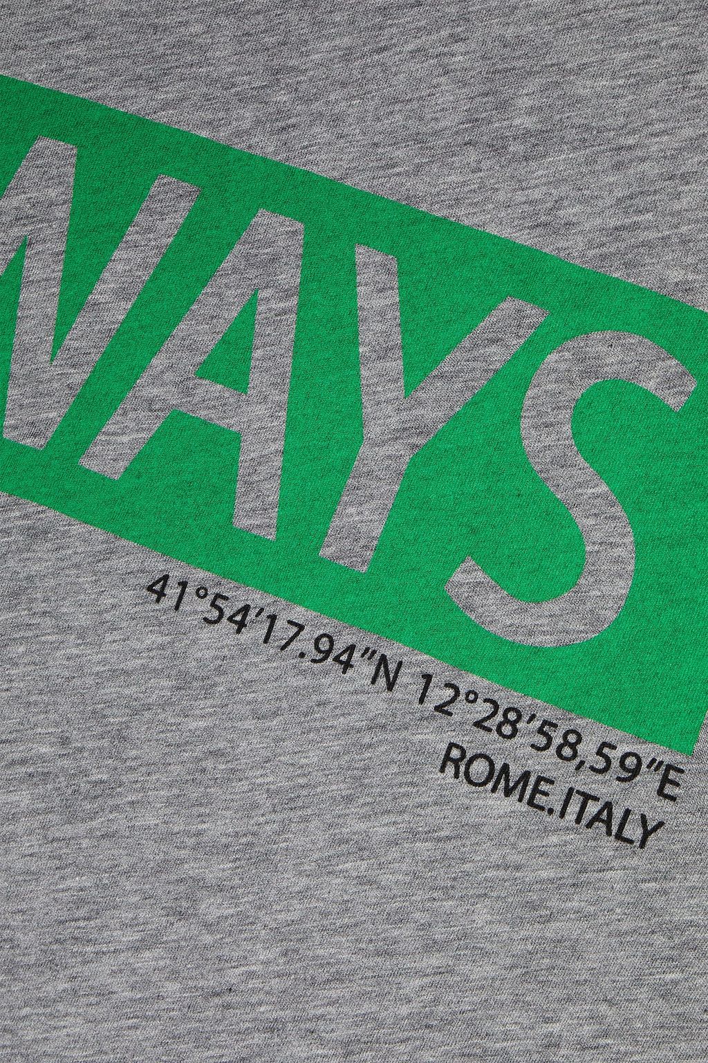 VALENTINO Mélange printed cotton-jersey T-shirt