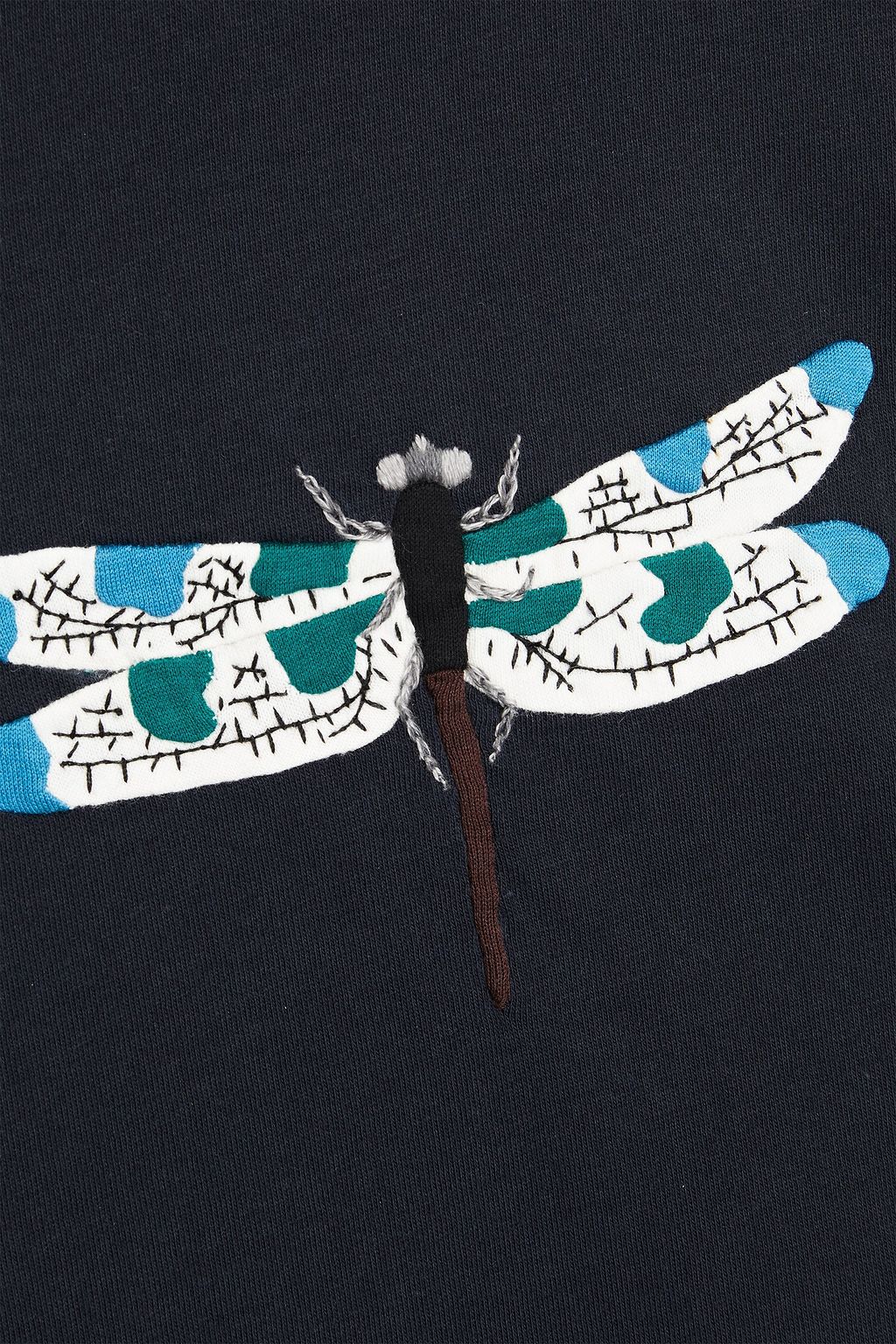 VALENTINO GARAVANI Embroidered cotton-jersey T-shirt