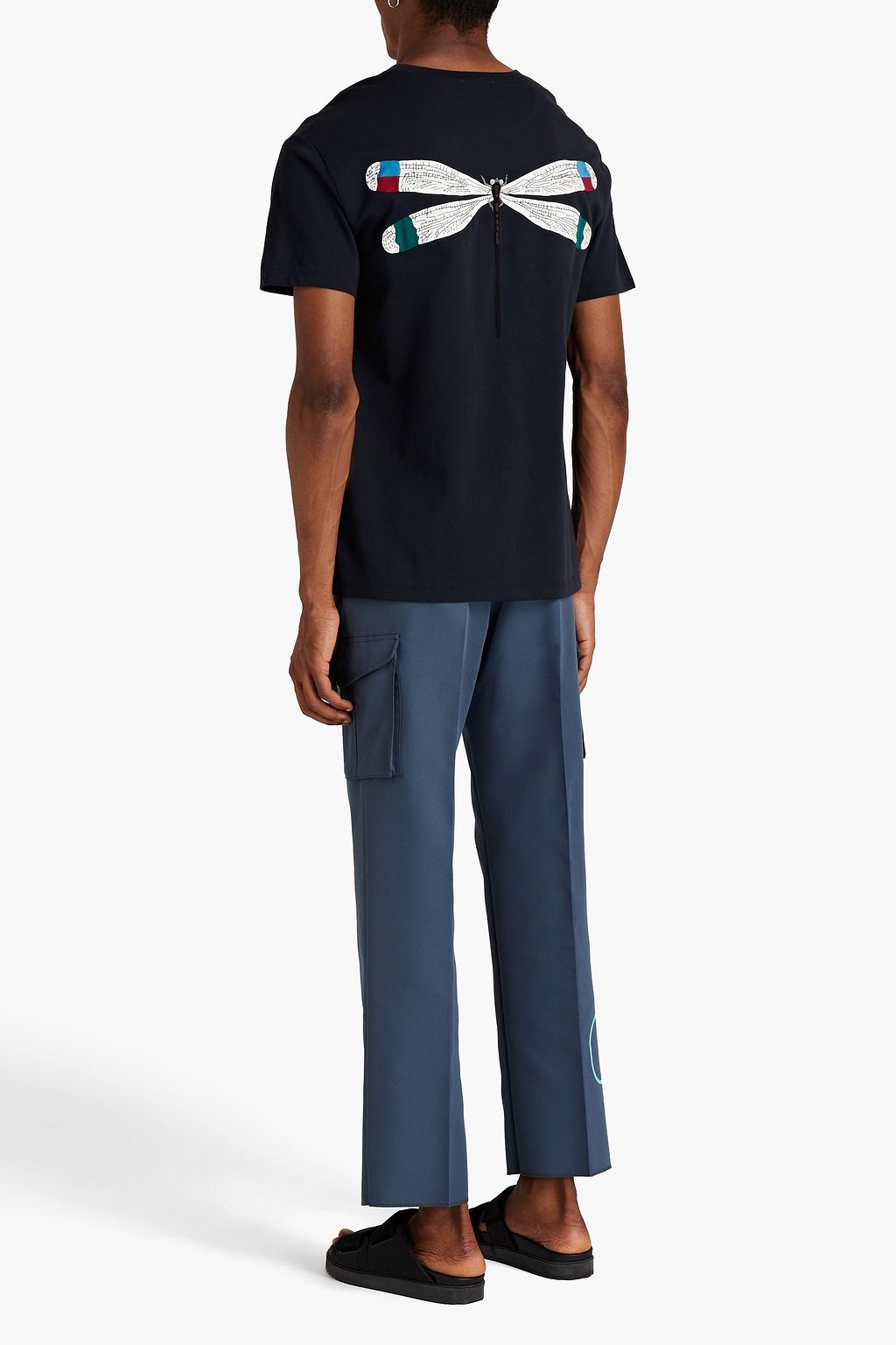 VALENTINO GARAVANI Embroidered cotton-jersey T-shirt