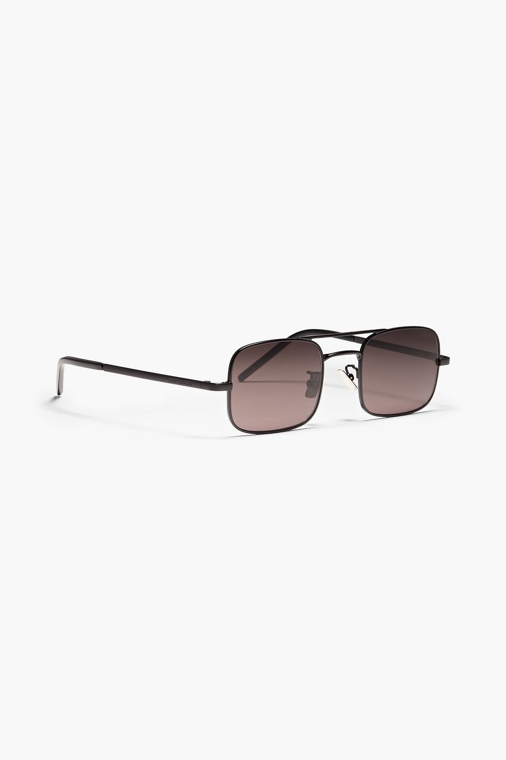 SAINT LAURENT Rectangleframe blacktone sunglasses THE