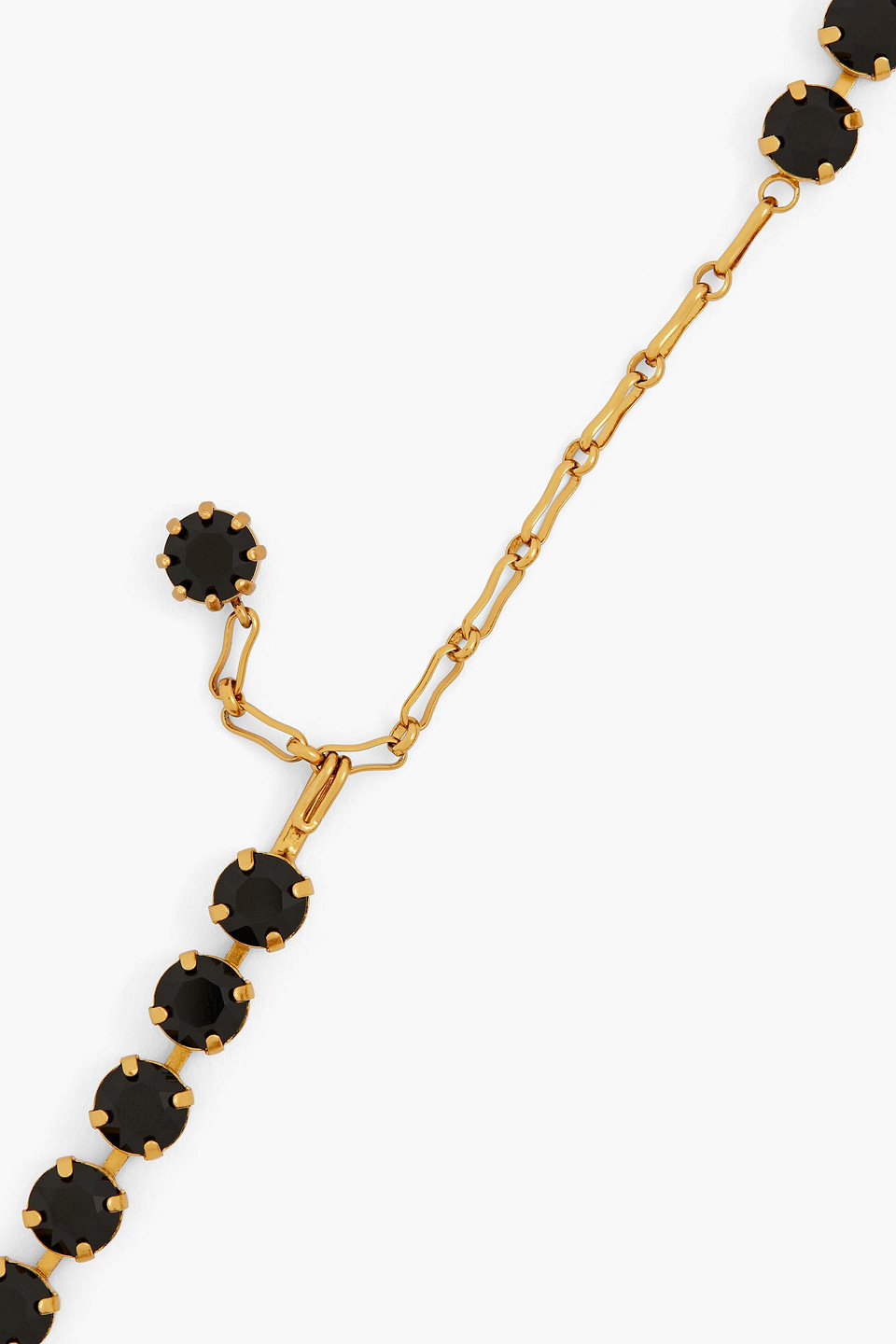 Zimmermann Gold-tone Crystal Necklace In Black