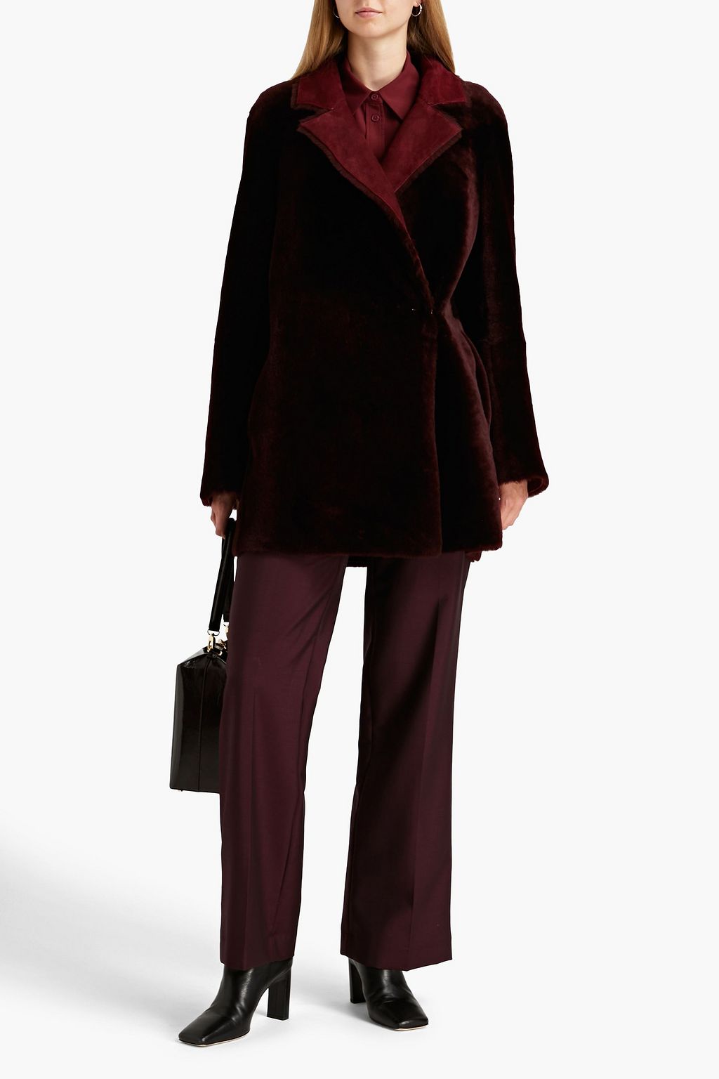 THEORY Clairene shearling coat