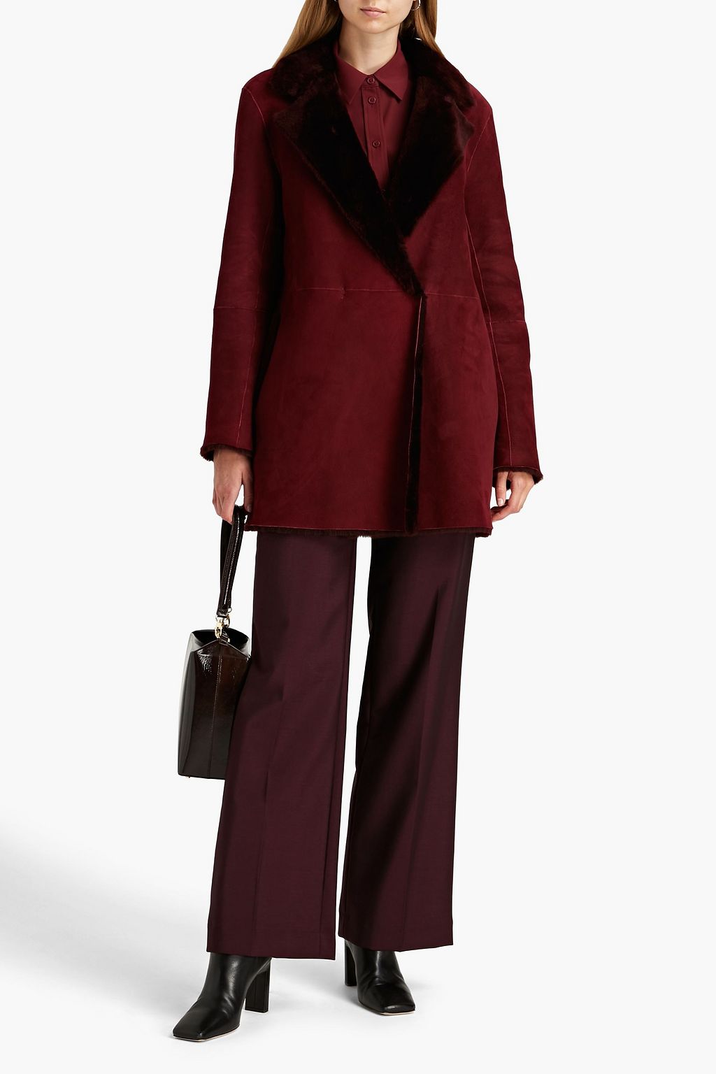 THEORY Clairene shearling coat