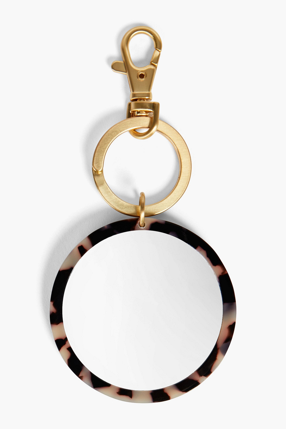 Zimmermann Gold-tone And Printed Acetate Keychain In Brown