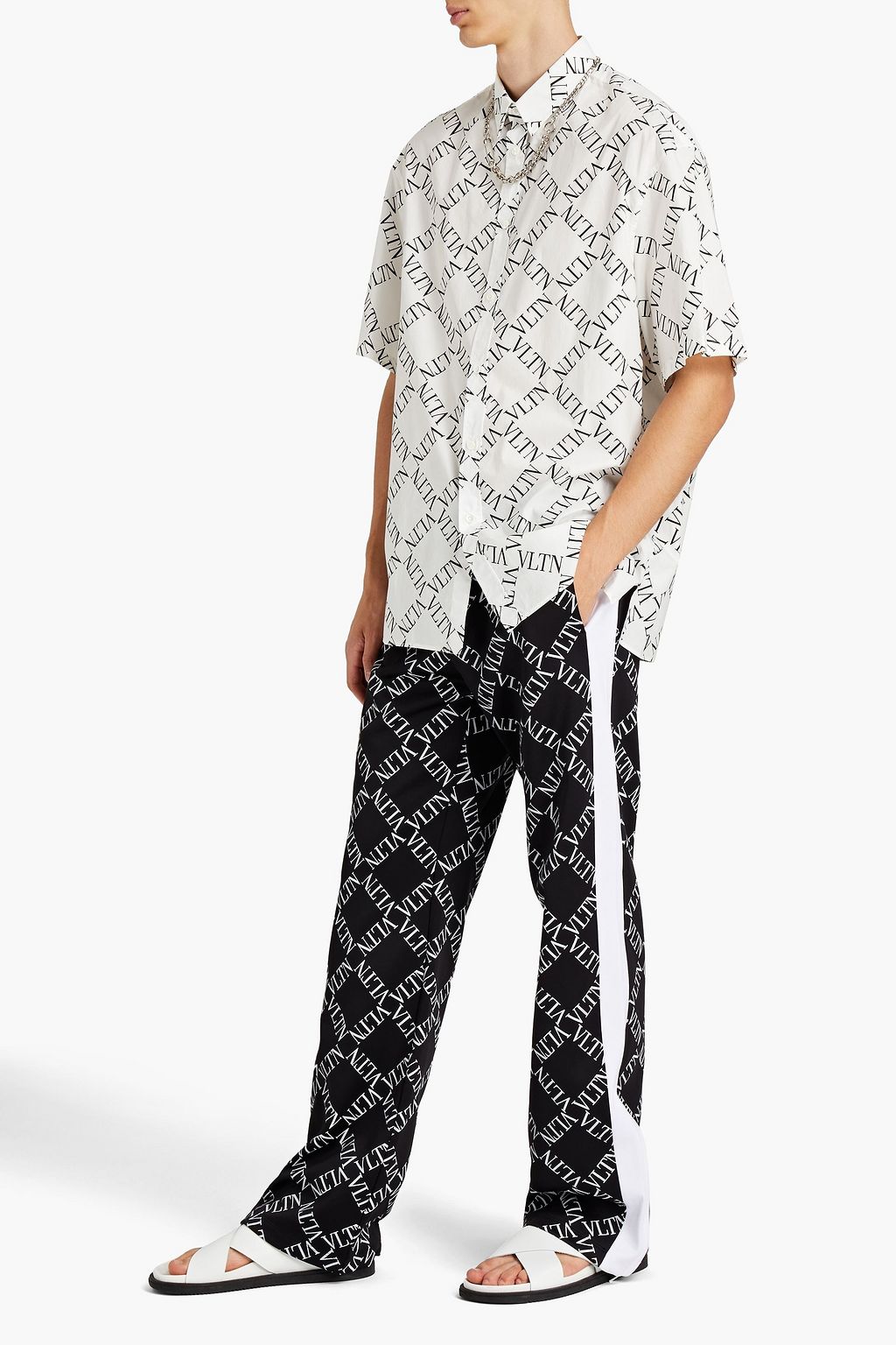 VALENTINO Logo-print jersey track pants