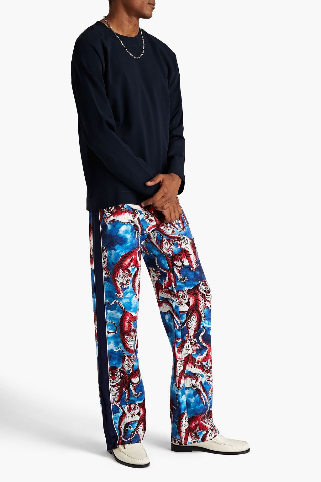 VALENTINO GARAVANI Printed jersey pants