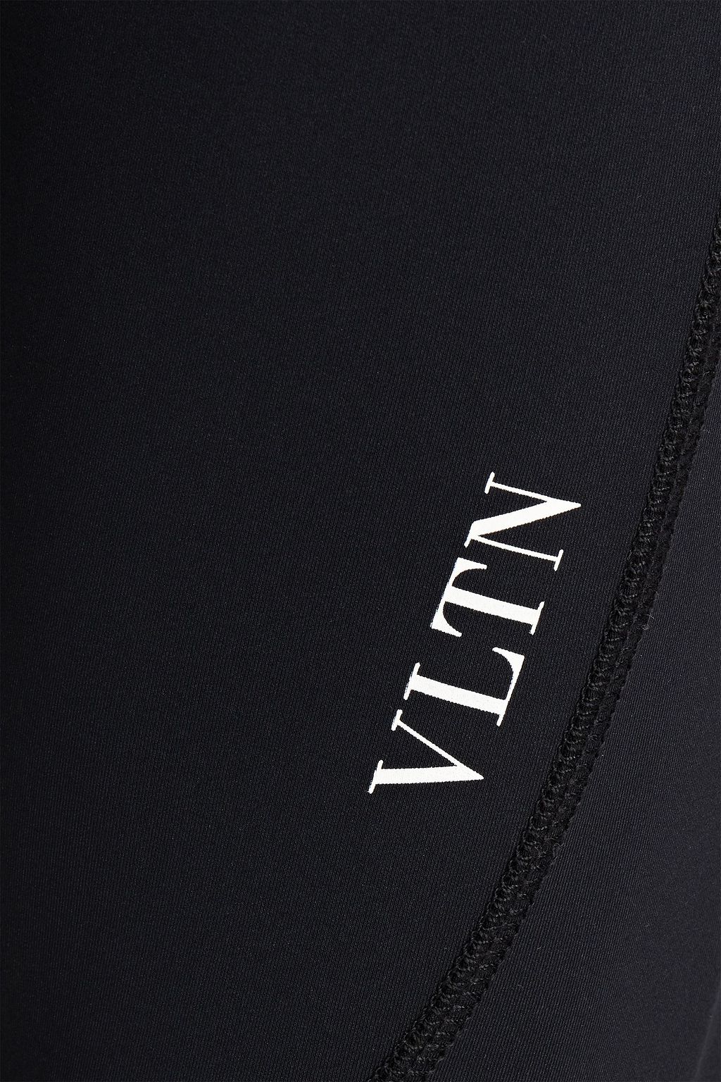 VALENTINO GARAVANI Cropped logo-print jersey track pants