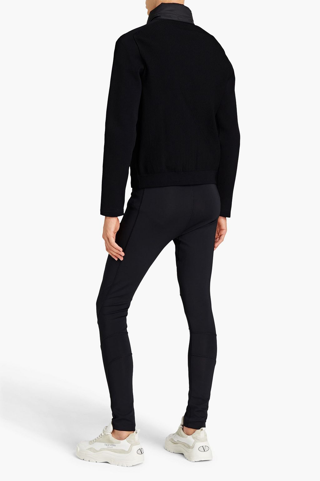 VALENTINO GARAVANI Cropped logo-print jersey track pants