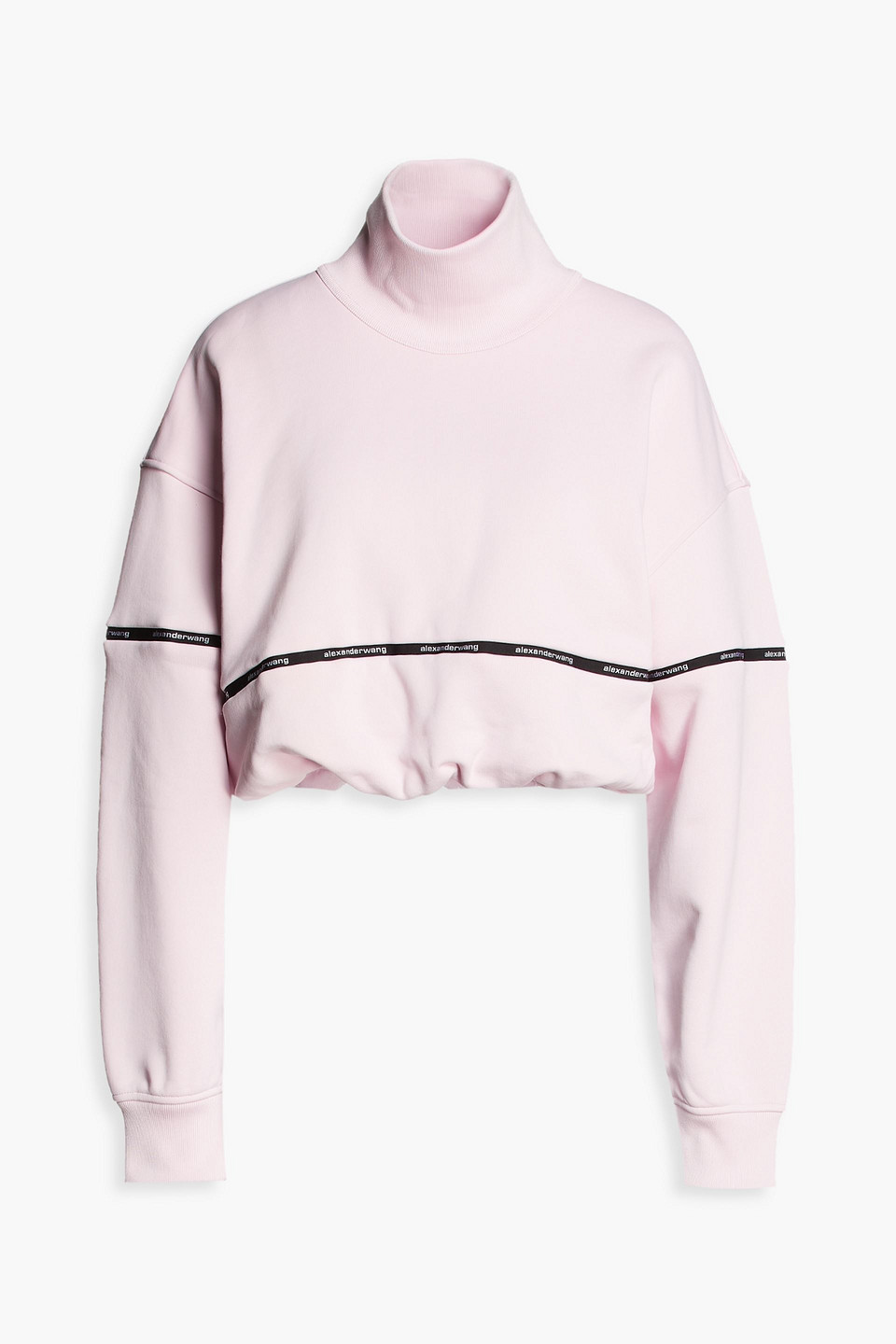 Alexander Wang T Cotton-blend Jersey Sweatshirt In Pink