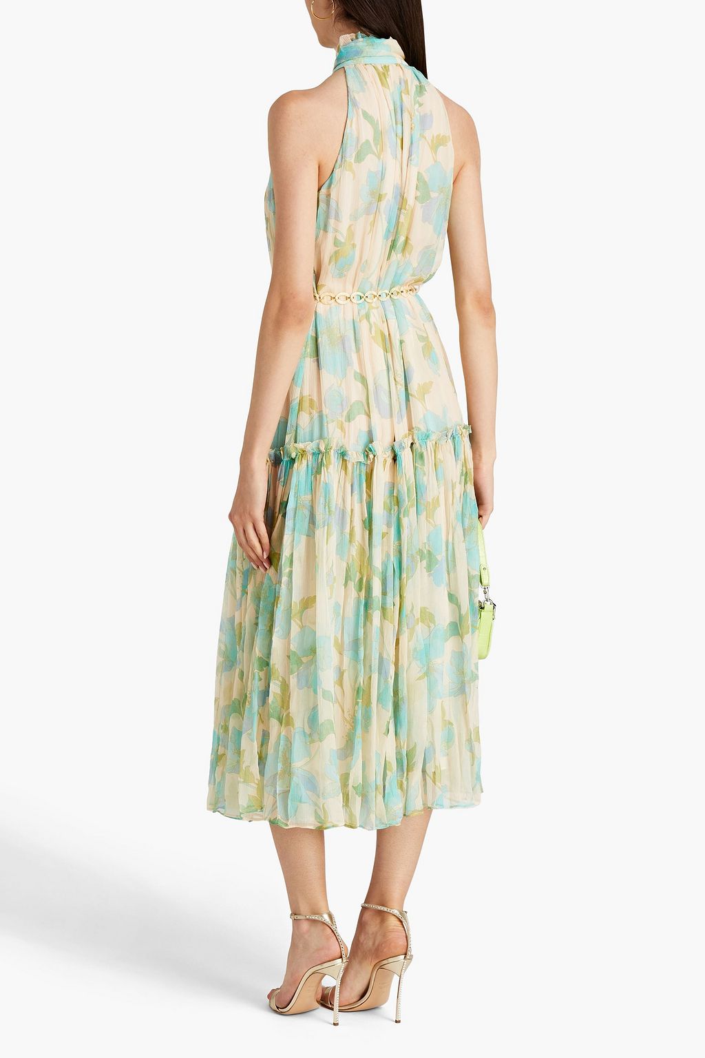 ZIMMERMANN Floral-print silk-crepon midi dress