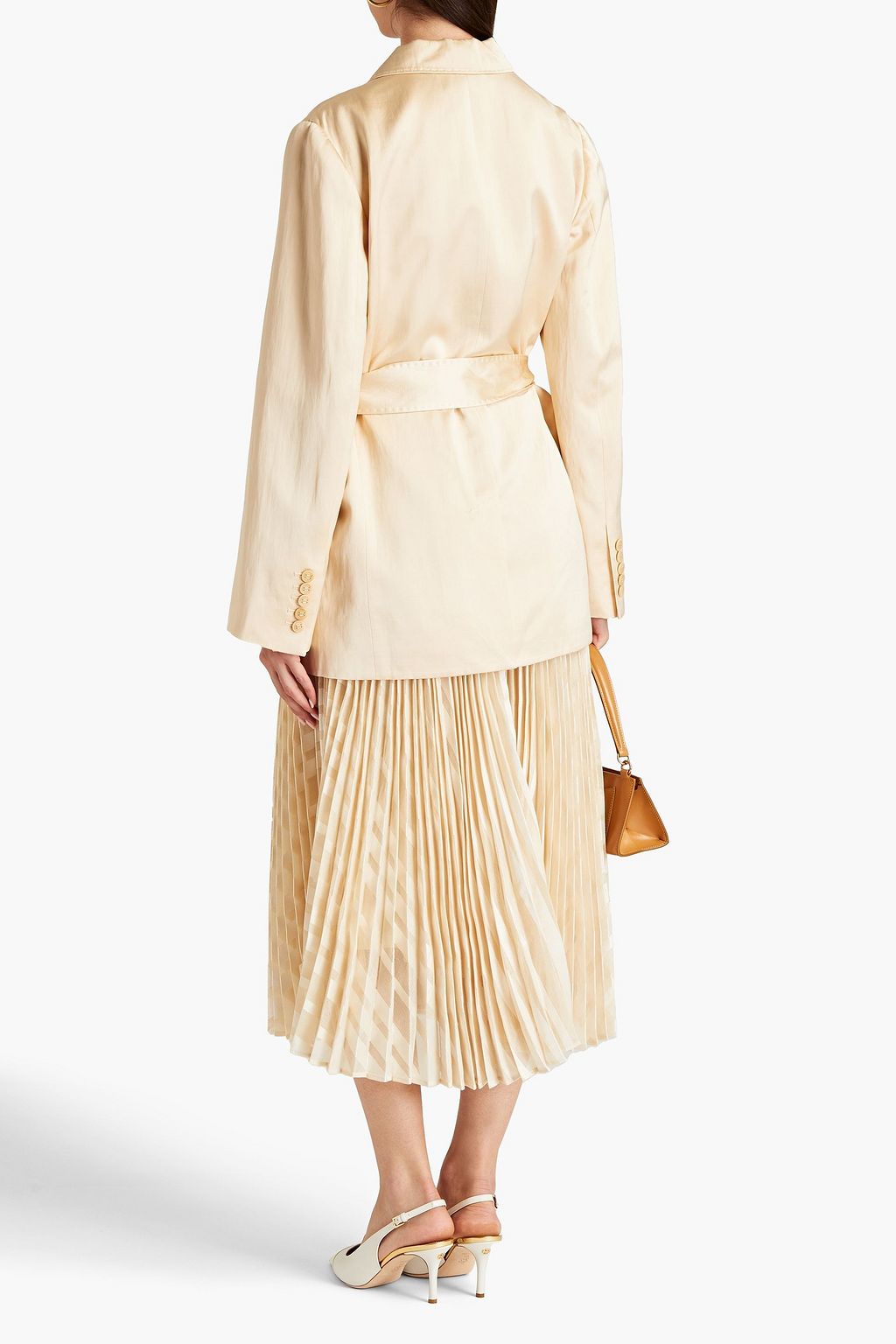 ZIMMERMANN Belted shantung blazer