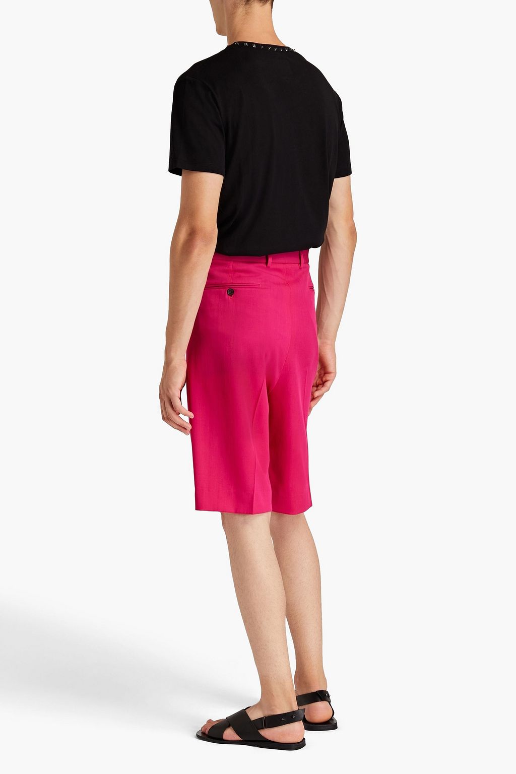 VALENTINO GARAVANI Pleated wool-twill shorts