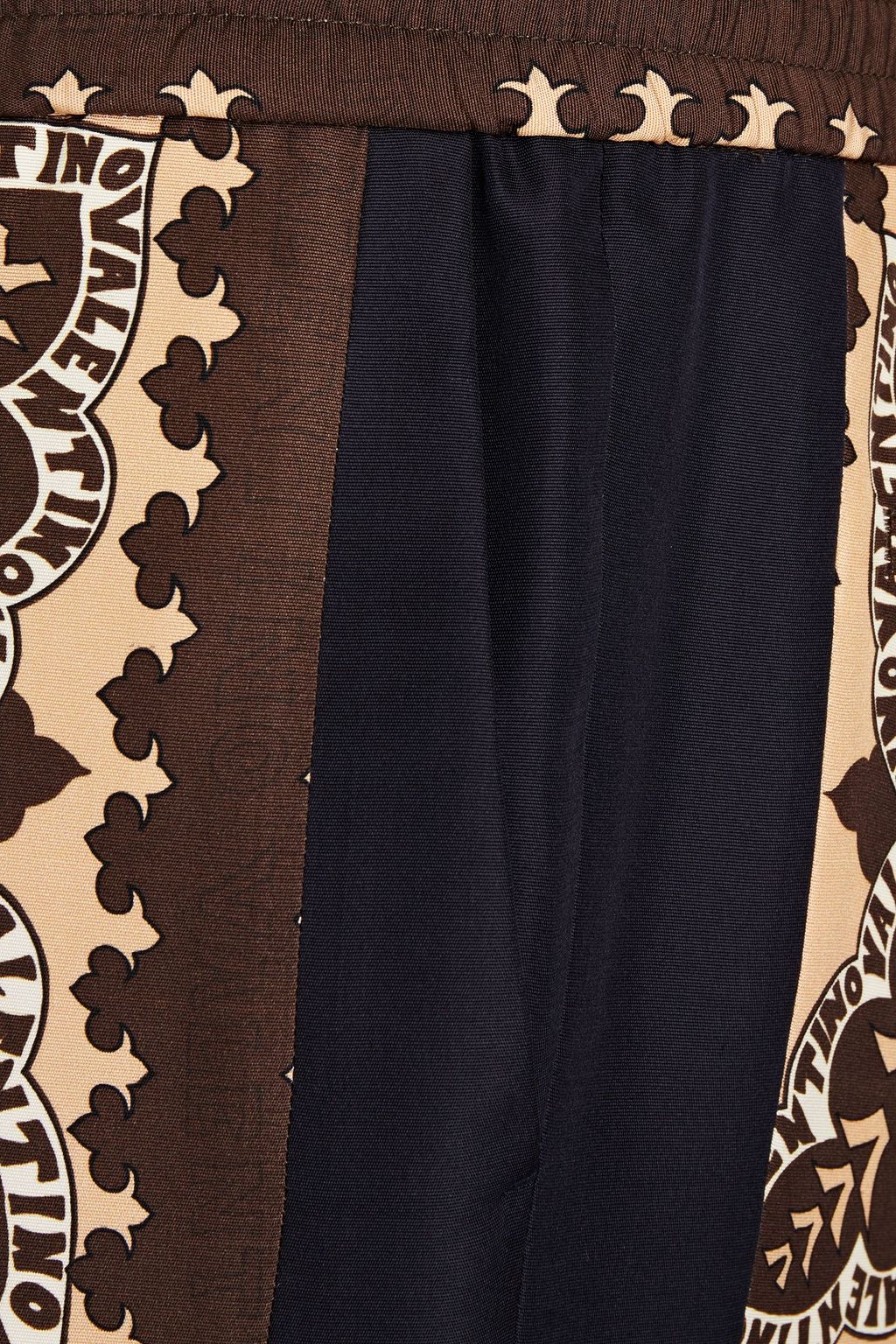 VALENTINO Tapered printed silk-faille pants